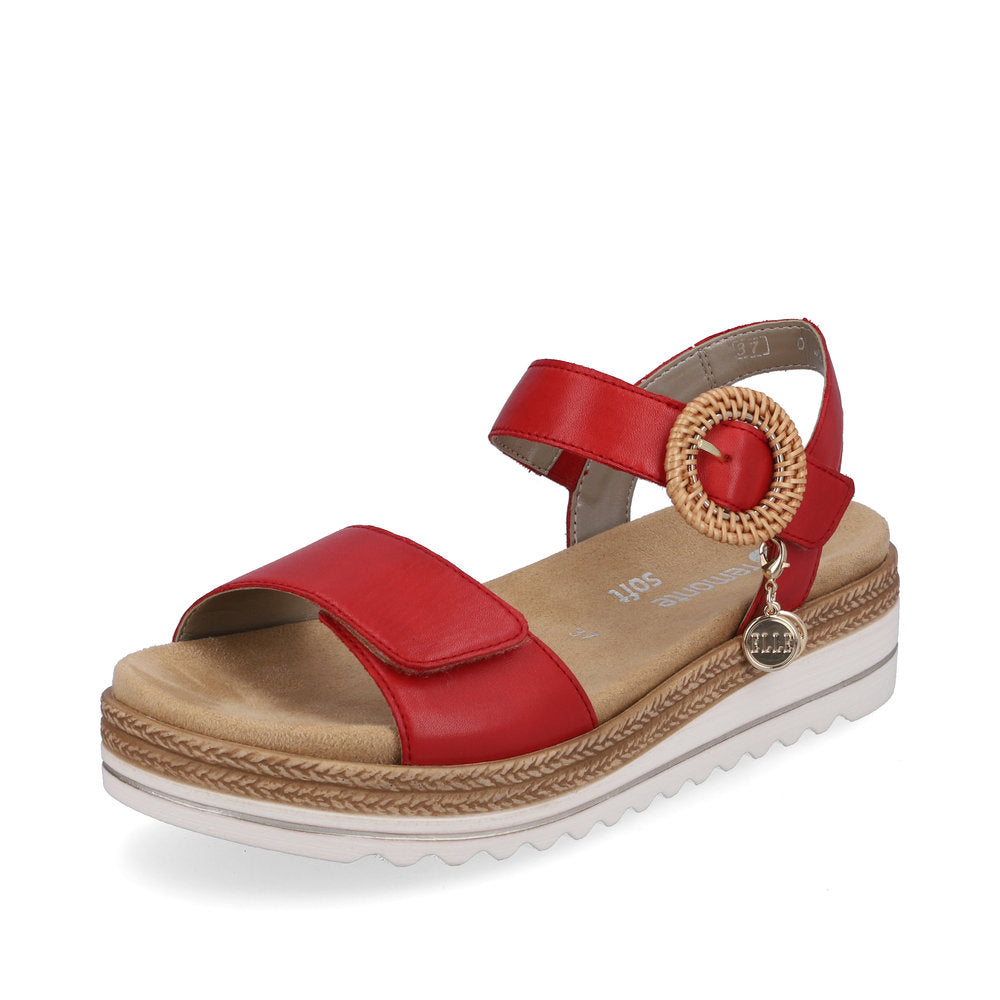 Remonte Women's sandals | Style D0Q52 Casual Sandal - Red