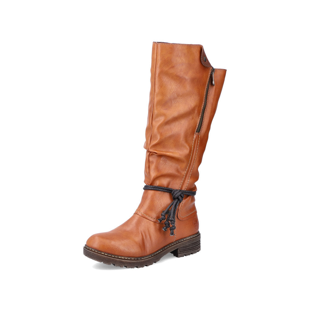 Rieker Synthetic leather Women's Tall Boots| Z4758 Tall Boots - Brown