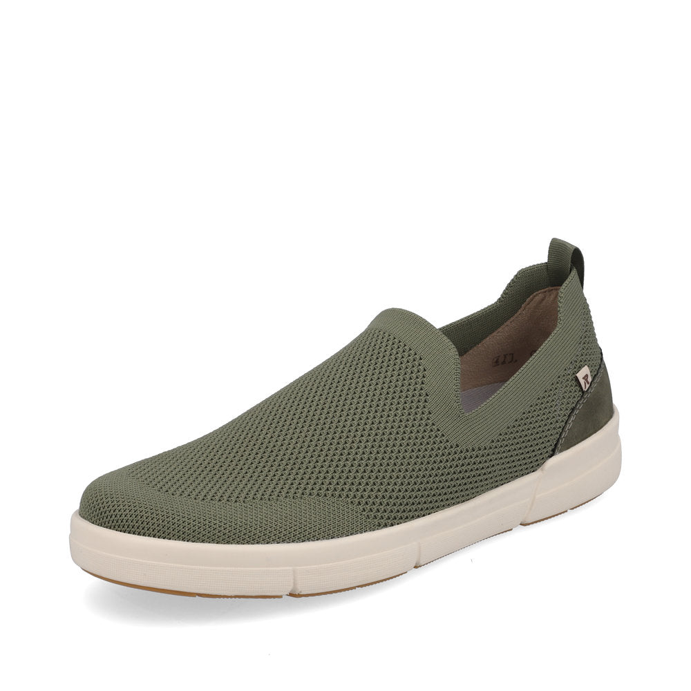 Rieker EVOLUTION Men's shoes | Style 07106 Athletic Slip-on - Green