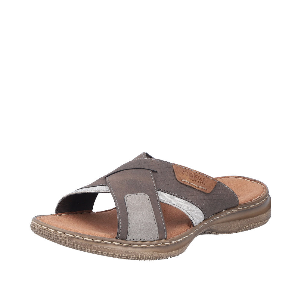 Rieker Men's sandals | Style 21491 Casual Mule - Brown