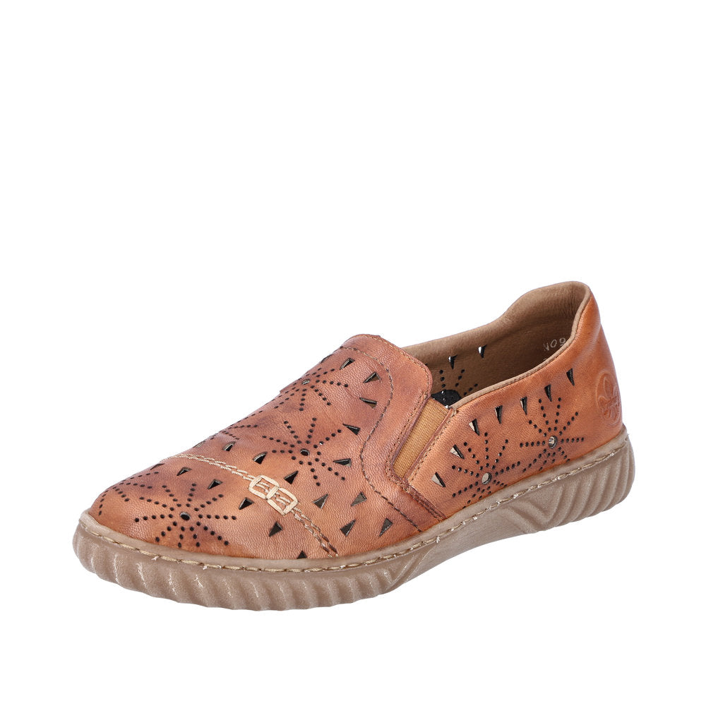 Rieker Women's shoes | Style N0967 Casual Slip-on - Brown