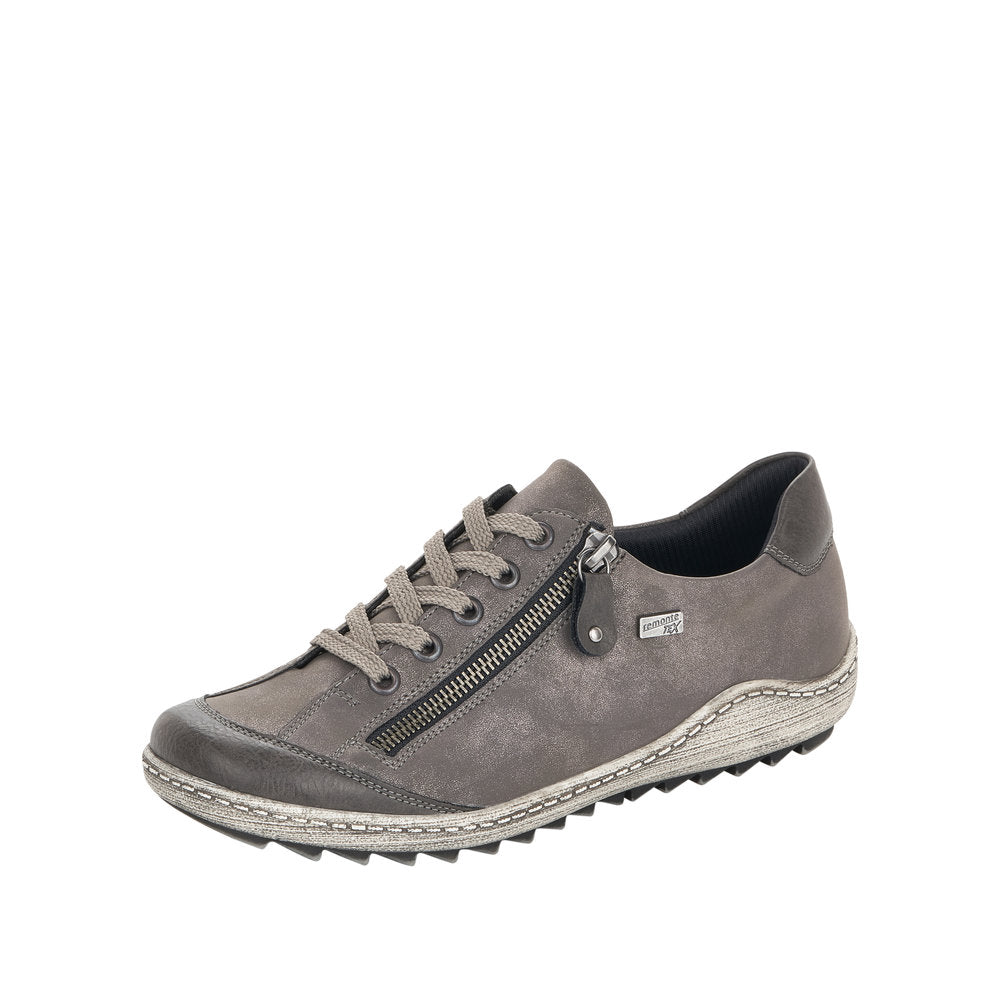 Remonte Women's shoes | Style R1402 Casual Lace-up with zip - Grey