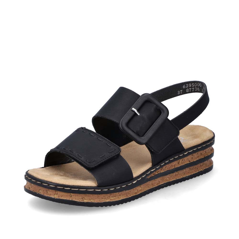 Rieker Women's sandals | Style 62950 Casual Sandal - Black
