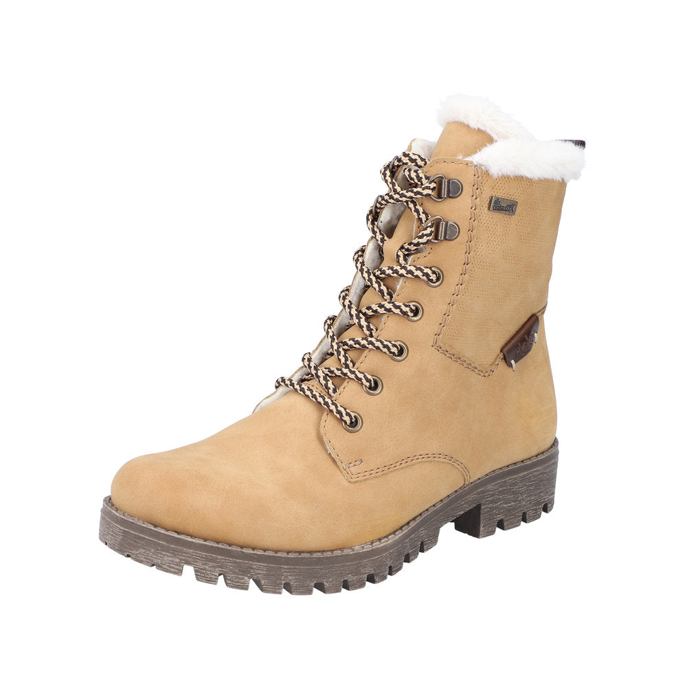 Rieker Synthetic Material Women's short boots| 78503 Ankle Boots - Beige