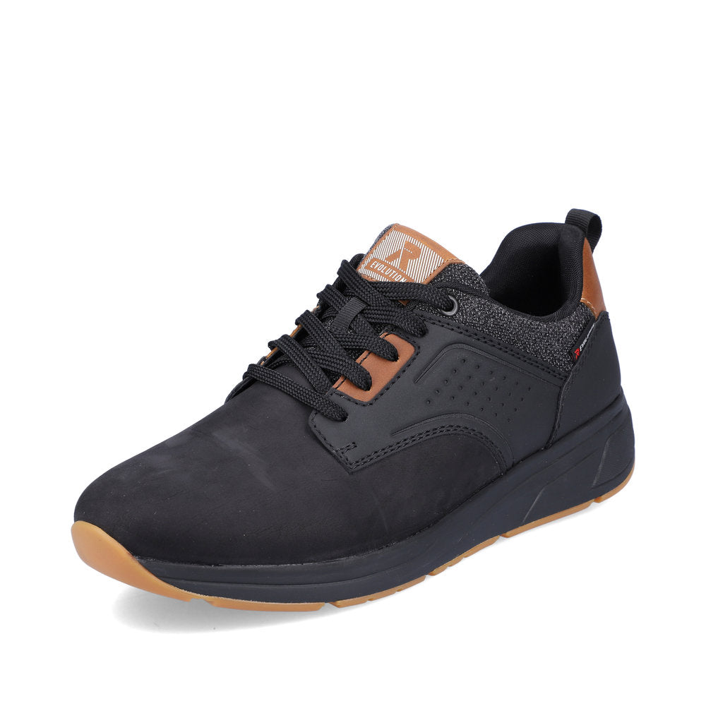 Rieker EVOLUTION Synthetic leather Men's shoes| 07005 - Black