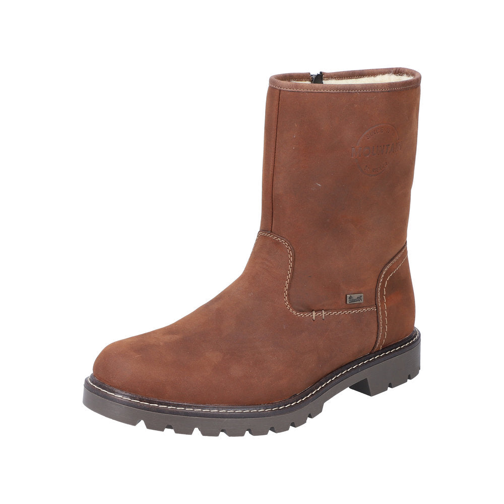 Rieker Leather Men's Boots | 39870-00 Ankle Boots Fiber Grip - Brown