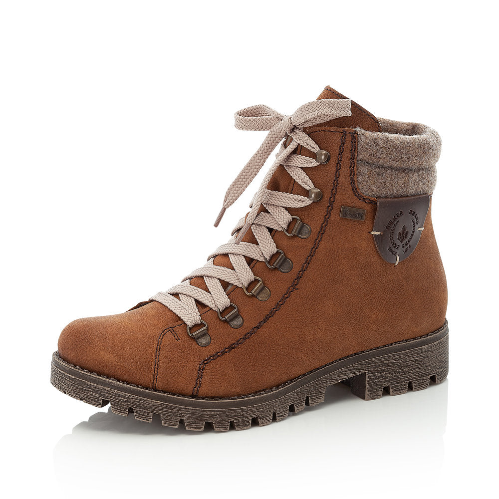 Rieker Synthetic leather Women's Short Boots| 785F8 Ankle Boots - Brown