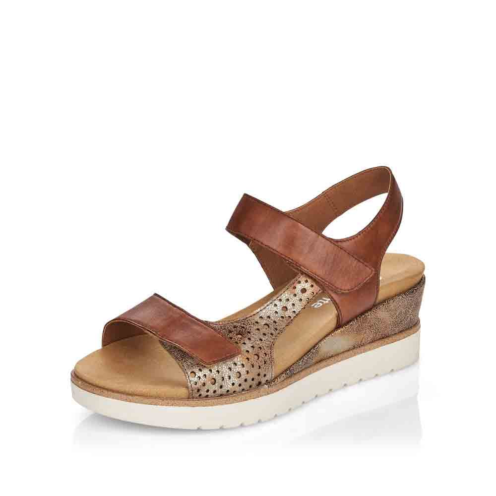 Remonte Women's sandals | Style R6150 Dress Sandal - Brown Combination