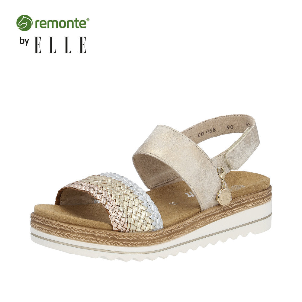 Remonte Women's sandals | Style D0Q56 Casual Sandal - Metallic