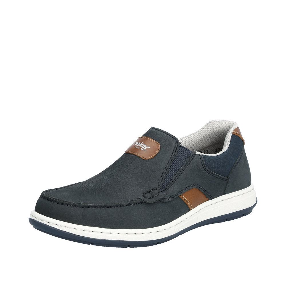 Rieker Men's shoes | Style 17368 Casual Slip-on - Blue