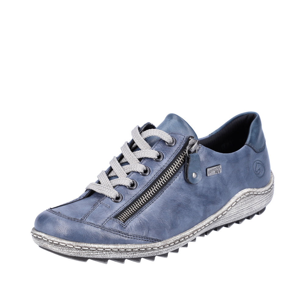 Remonte Women's shoes | Style R1402 Casual Lace-up with zip - Blue