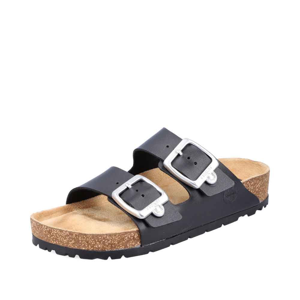 Rieker Women's sandals | Style 69384 Casual Mule - Black