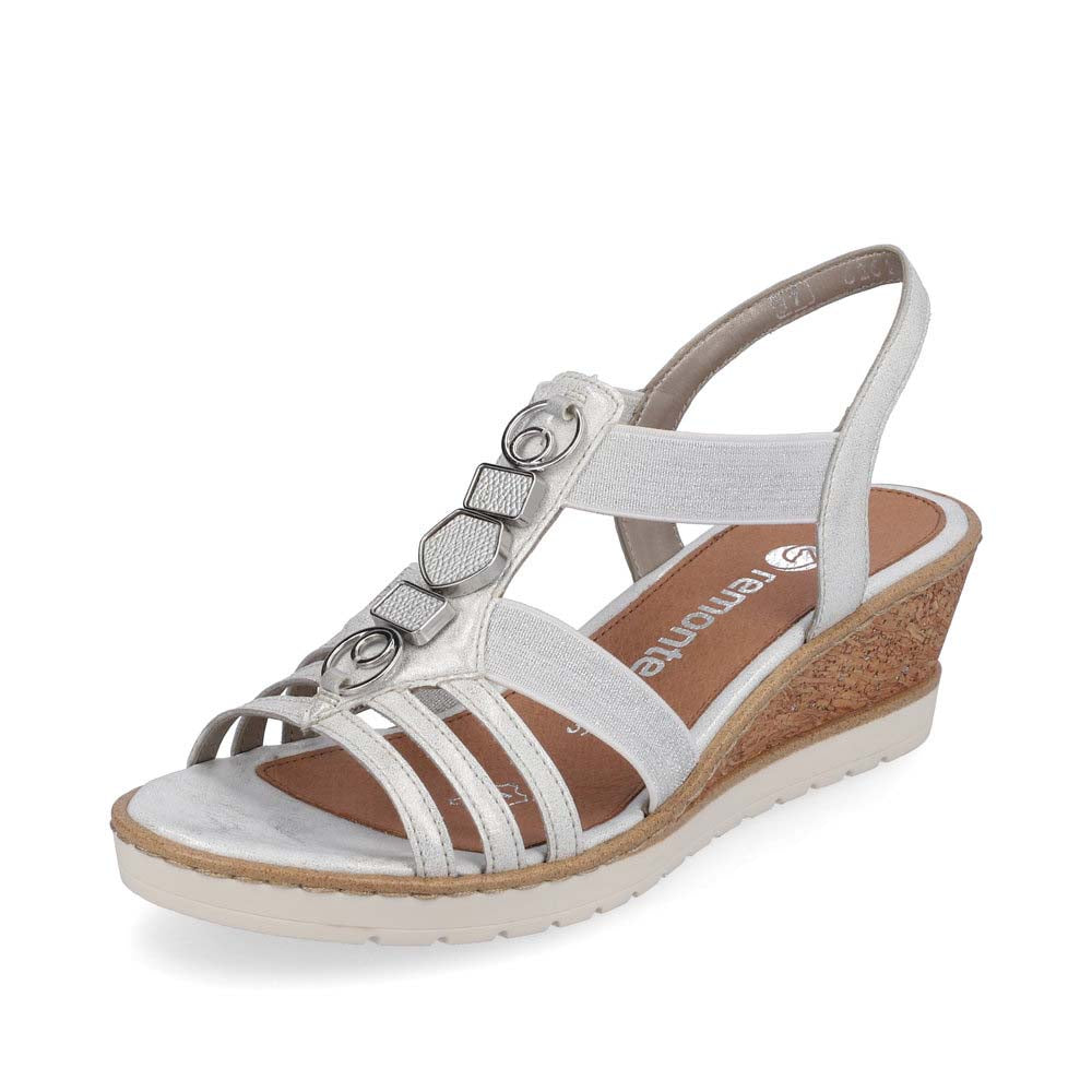 Remonte Women's sandals | Style R6264 Dress Sandal - White Combination