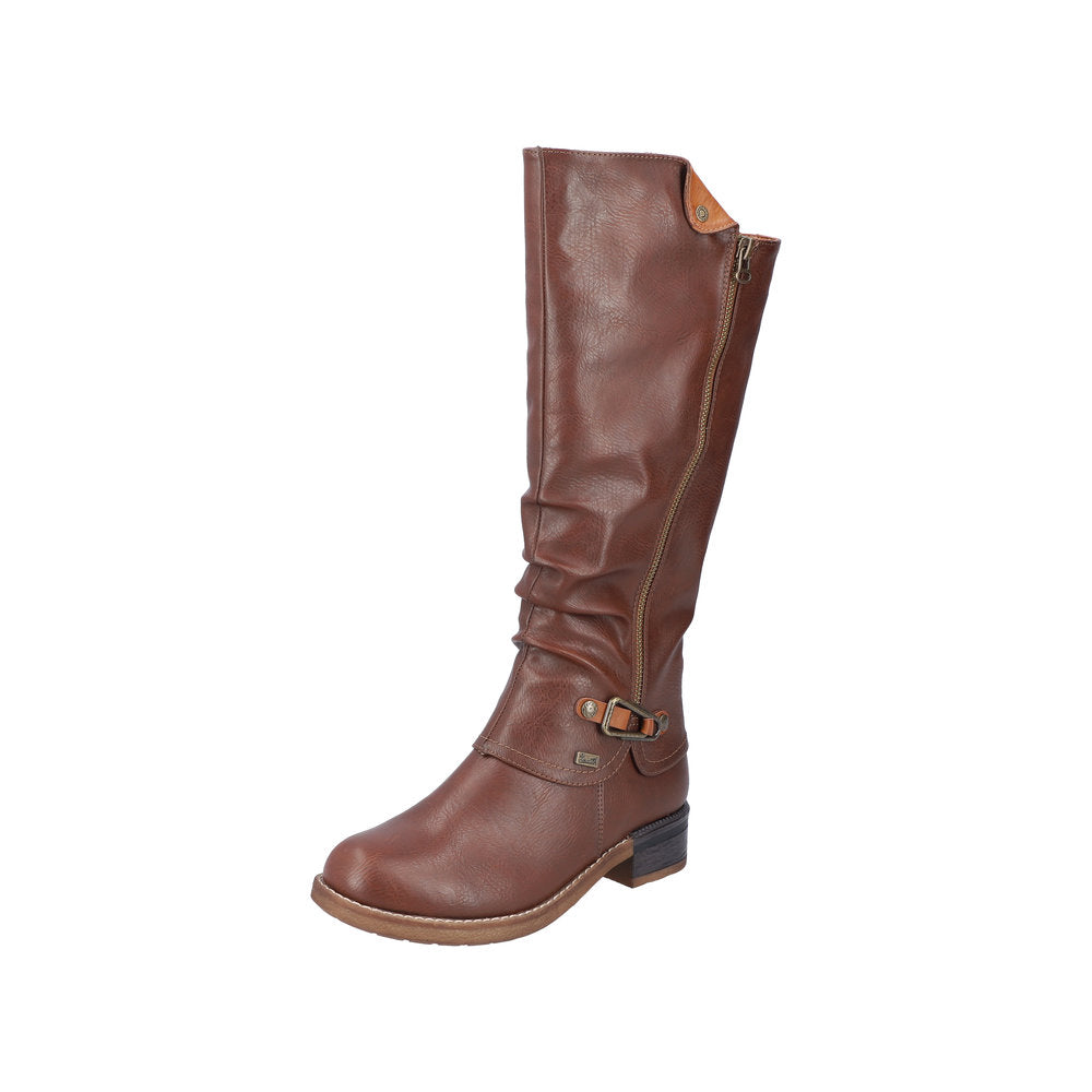 Rieker Synthetic Material Women's' Tall Boots| 94652 Tall Boots - Brown