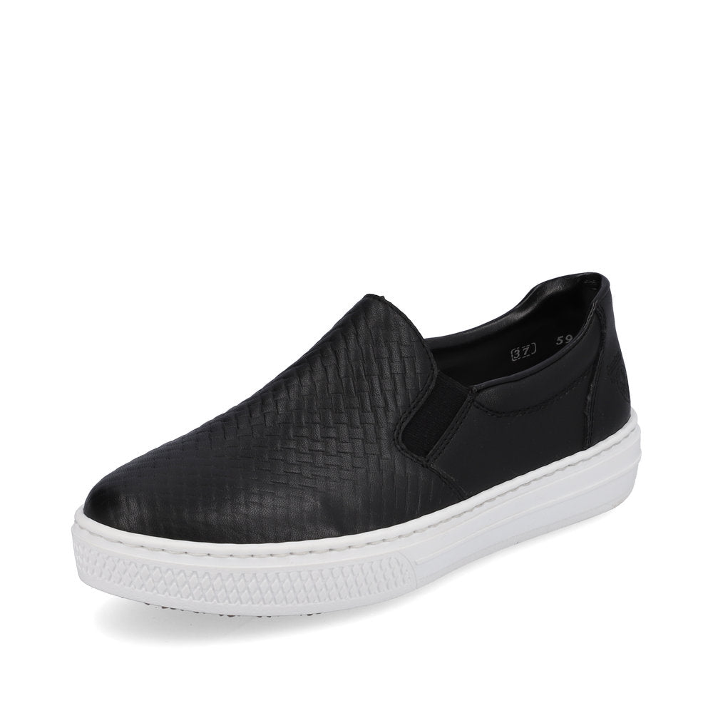 Rieker Women's shoes | Style L5967 Casual Slip-on - Black