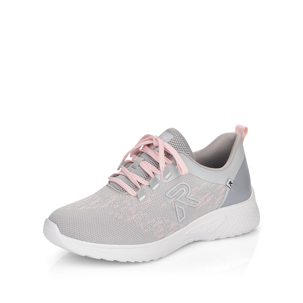 Rieker EVOLUTION Women's shoes | Style 40702 Athletic Lace-up - Grey