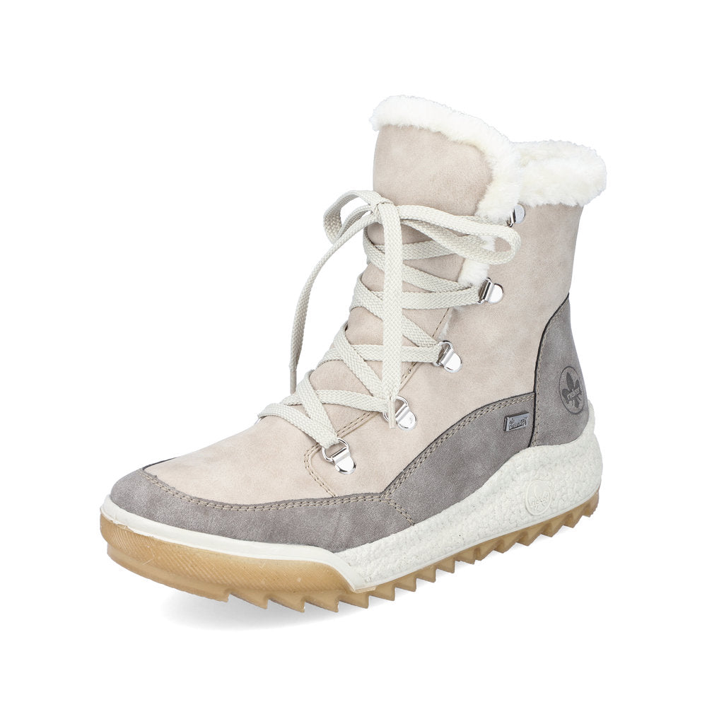 Rieker Synthetic leather Women's Short Boots| Y4744 Ankle Boots - Beige