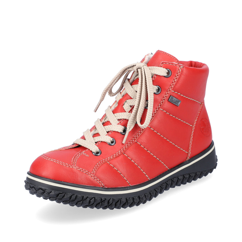Rieker Synthetic leather Women's Short Boots| Z4215 Ankle Boots - Red