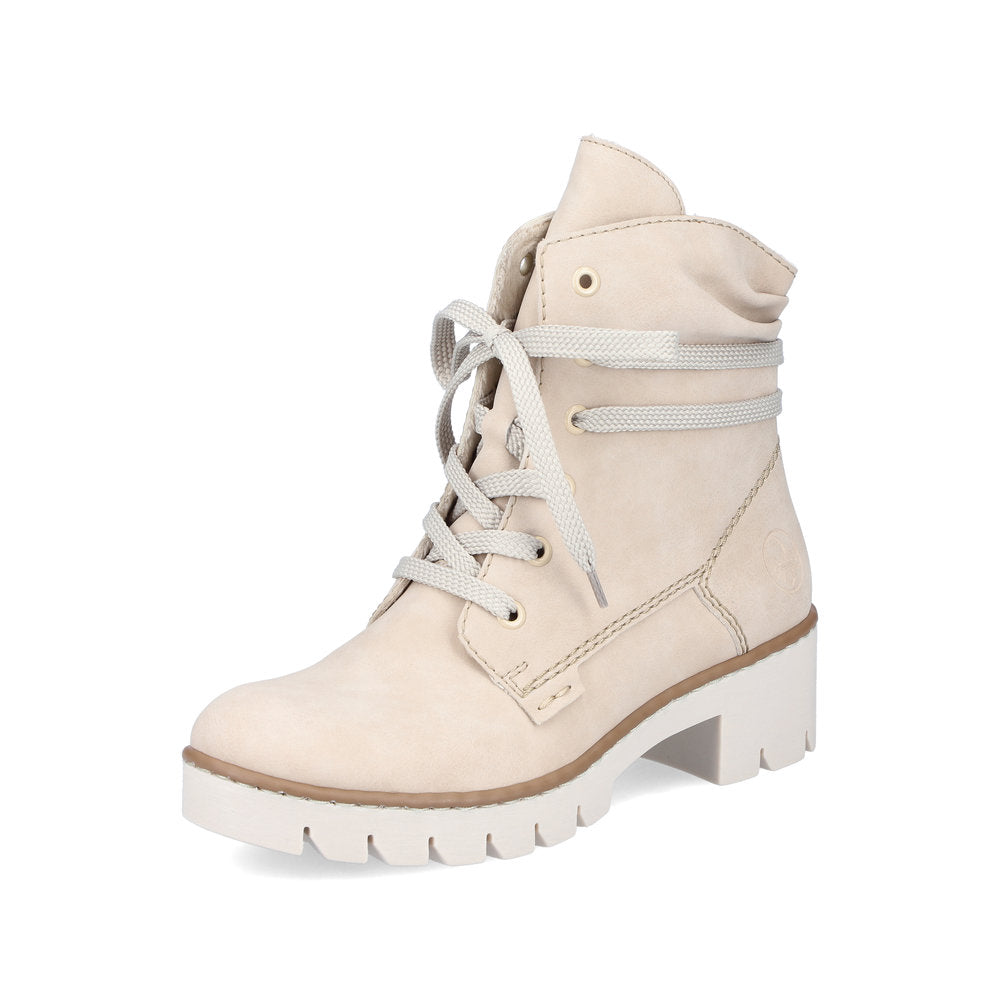 Rieker Synthetic leather Women's Short Boots| X5717 Ankle Boots - Beige