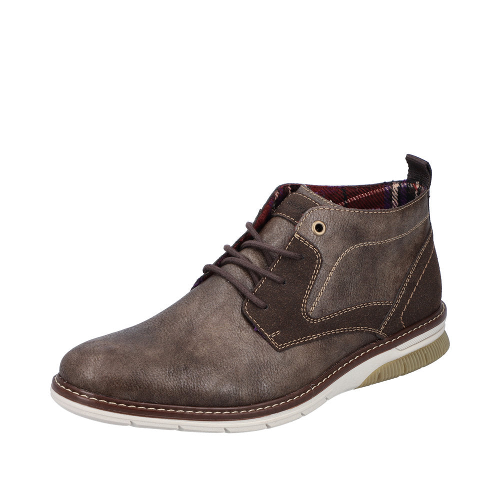 Rieker Synthetic Material Men's Boots| 14441 Ankle Boots - Brown