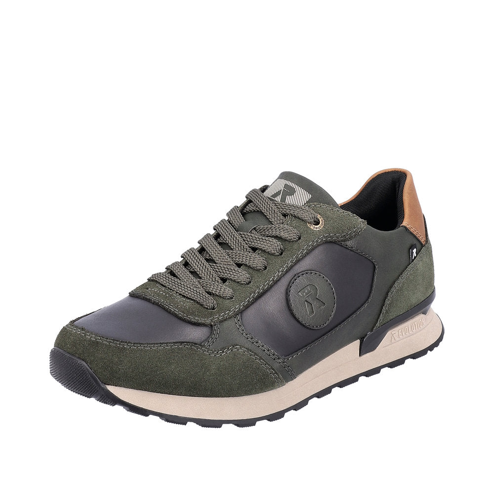 Rieker EVOLUTION Leather Men's shoes | U0305 - Green Combination