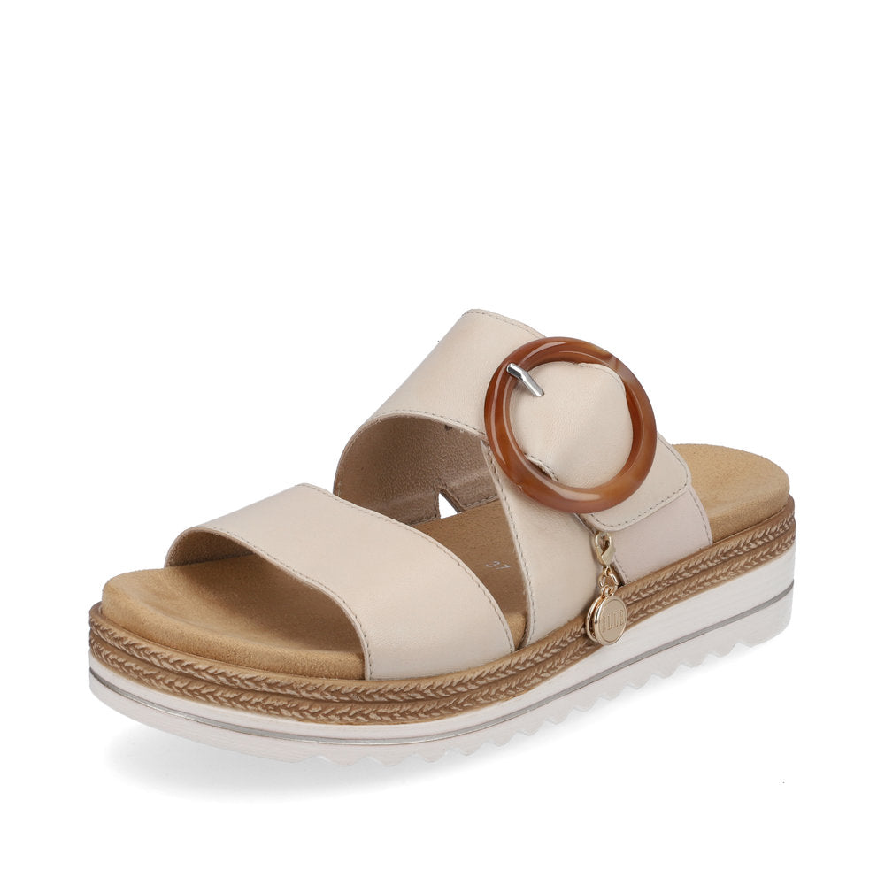 Remonte Women's sandals | Style D0Q51 Casual Mule - White Combination