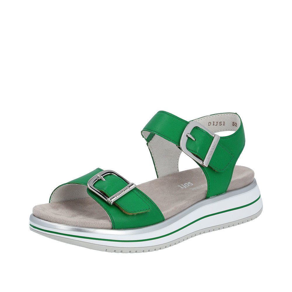 Remonte Women's sandals | Style D1J51 Casual Sandal - Green