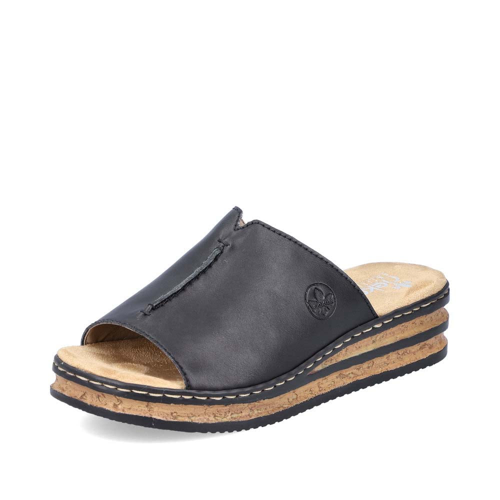 Rieker Women's sandals | Style 629M9 Casual Mule - Black