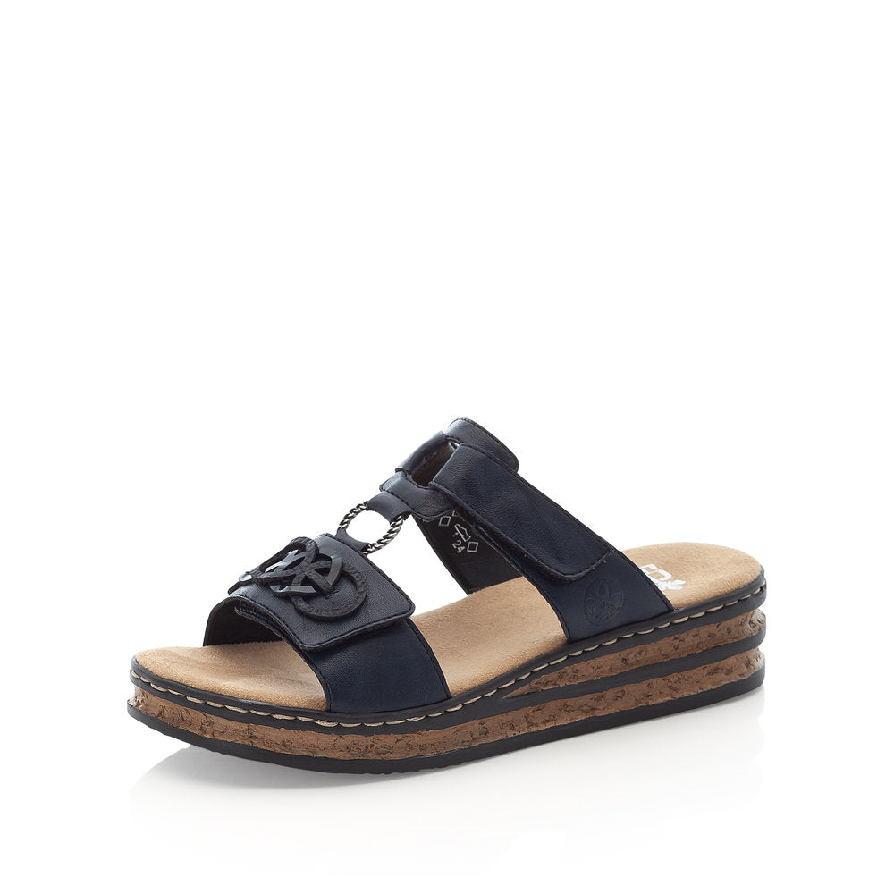 Rieker Women's sandals | Style 62936 Casual Mule - Blue