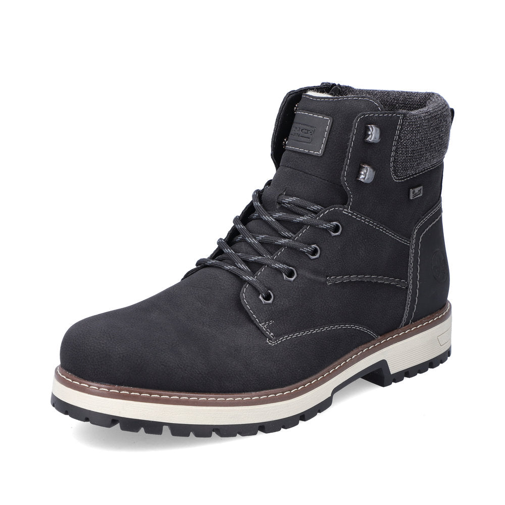 Rieker Synthetic leather Men's boots | F8332 Ankle Boots Flip Grip - Black