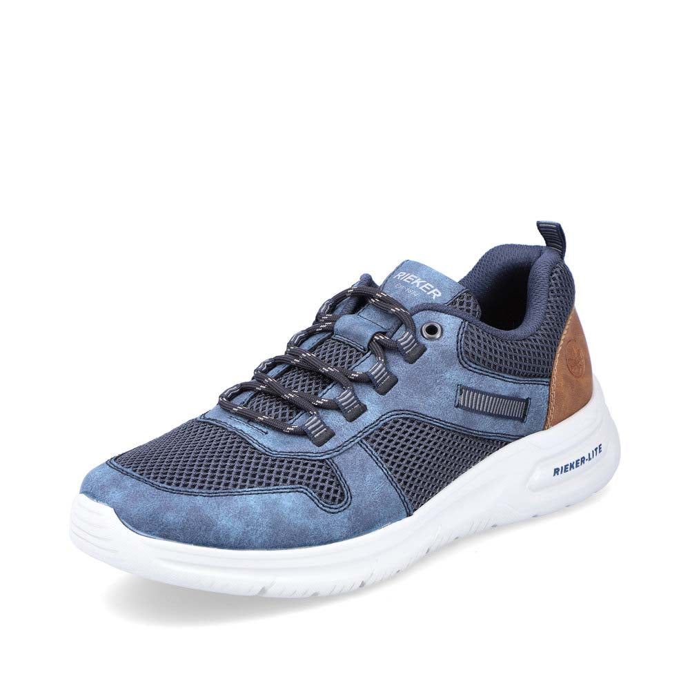 Rieker Men's shoes | Style B7302 Athletic Lace-up - Blue
