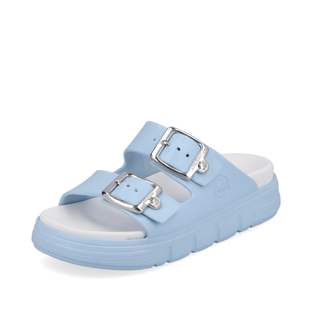 Rieker Women's sandals | Style P2180 Casual Mule - Blue