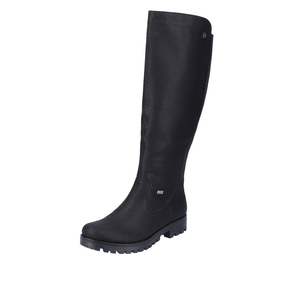 Rieker Synthetic Material Women's' Tall Boots| 78554 Tall Boots - Black