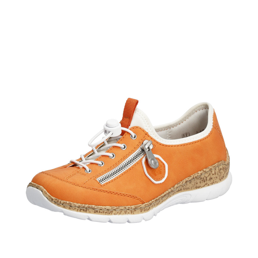 Rieker Women's shoes | Style N4263 Athletic Slip-on - Orange