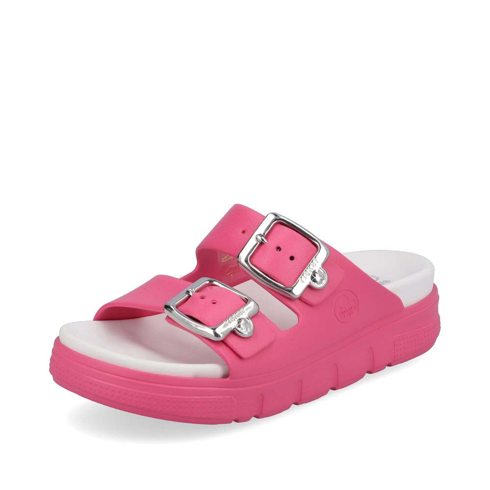 Rieker Women's sandals | Style P2180 Casual Mule - Pink