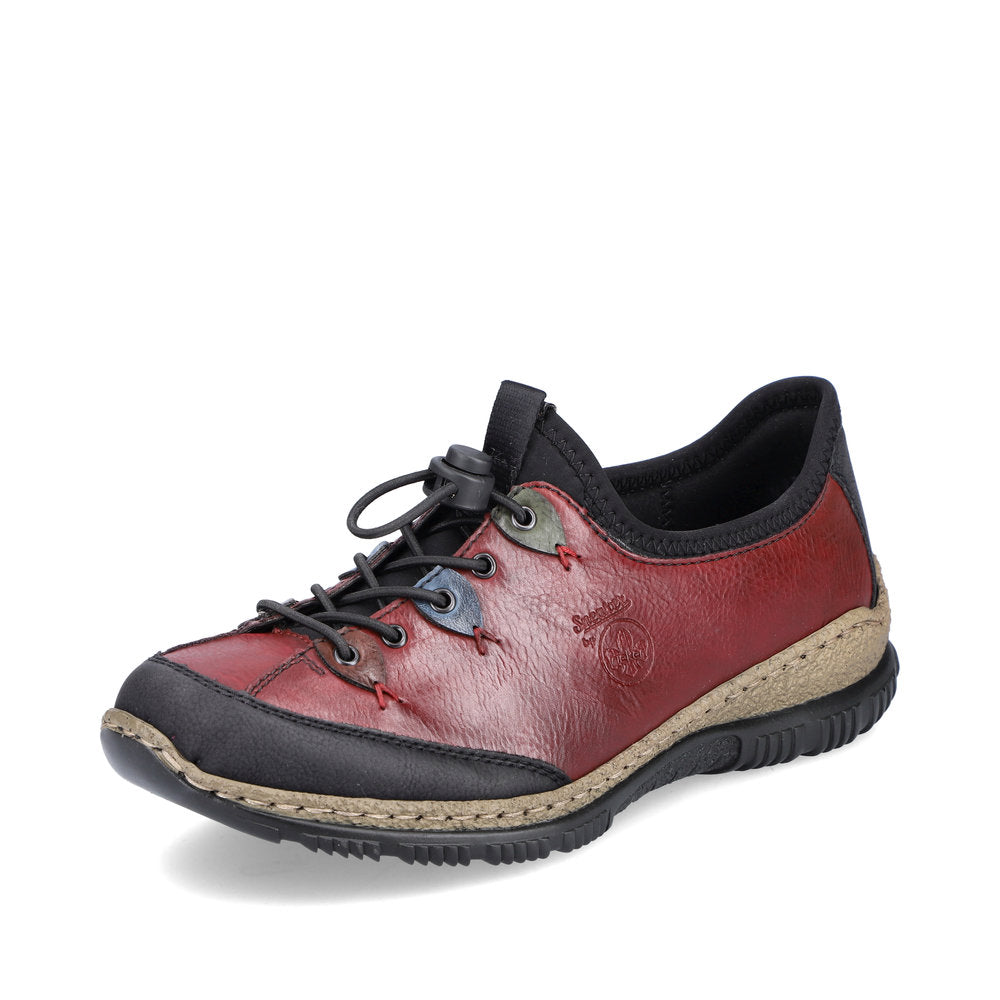 Rieker Synthetic Material Women's shoes| N3271-68 - Red Combination