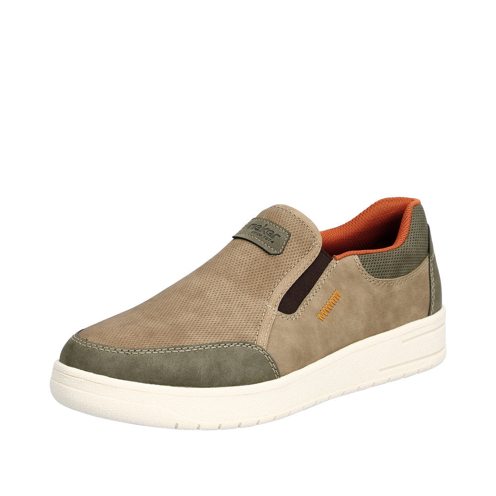 Rieker Men's shoes | Style B7853 Casual Slip-on - Beige