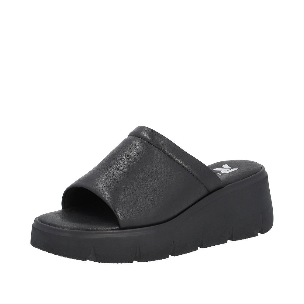 Rieker EVOLUTION Women's sandals | Style W1551 Casual Mule - Black