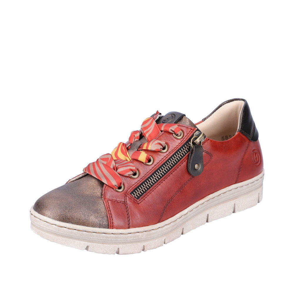 Remonte Leather Women's shoes| D5825 - Orange