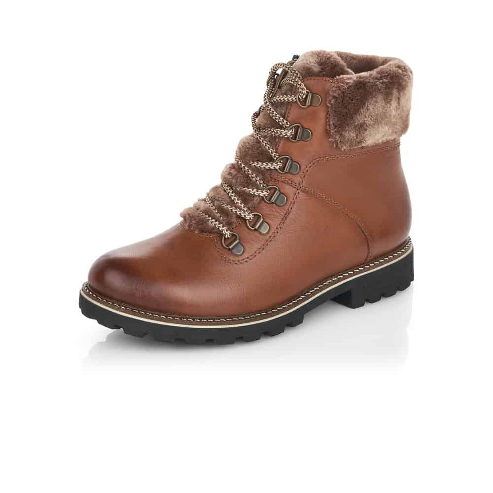 Remonte Leather Women's mid height boots| D8462 Ankle Boots - Brown