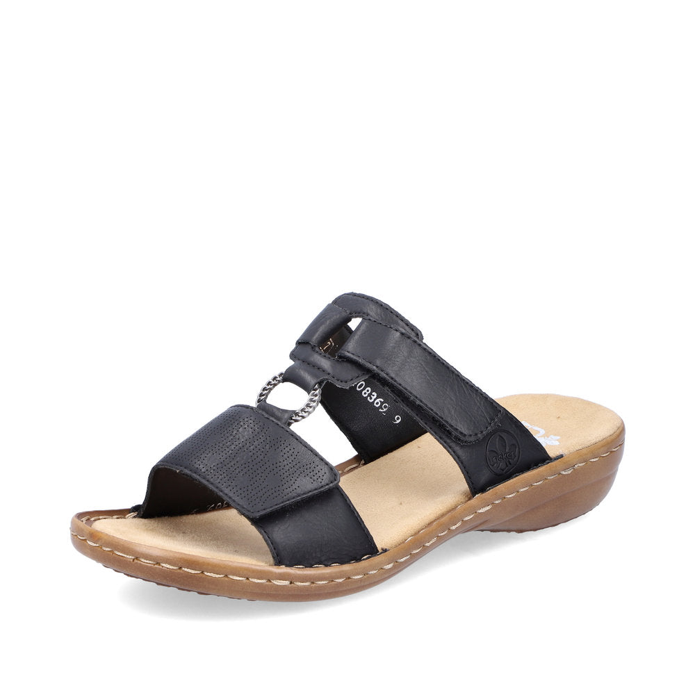 Rieker Women's sandals | Style 60885 Casual Mule - Black