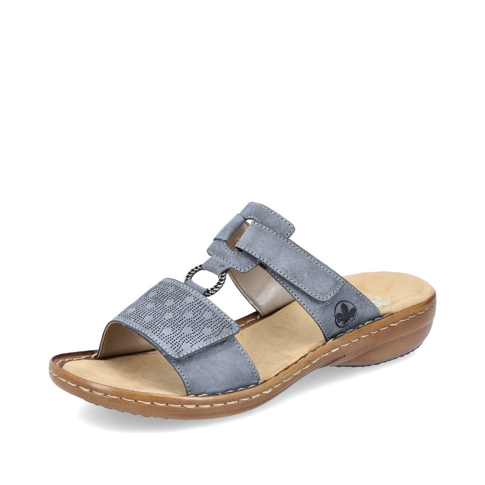 Rieker Women's sandals | Style 60885 Casual Mule - Blue
