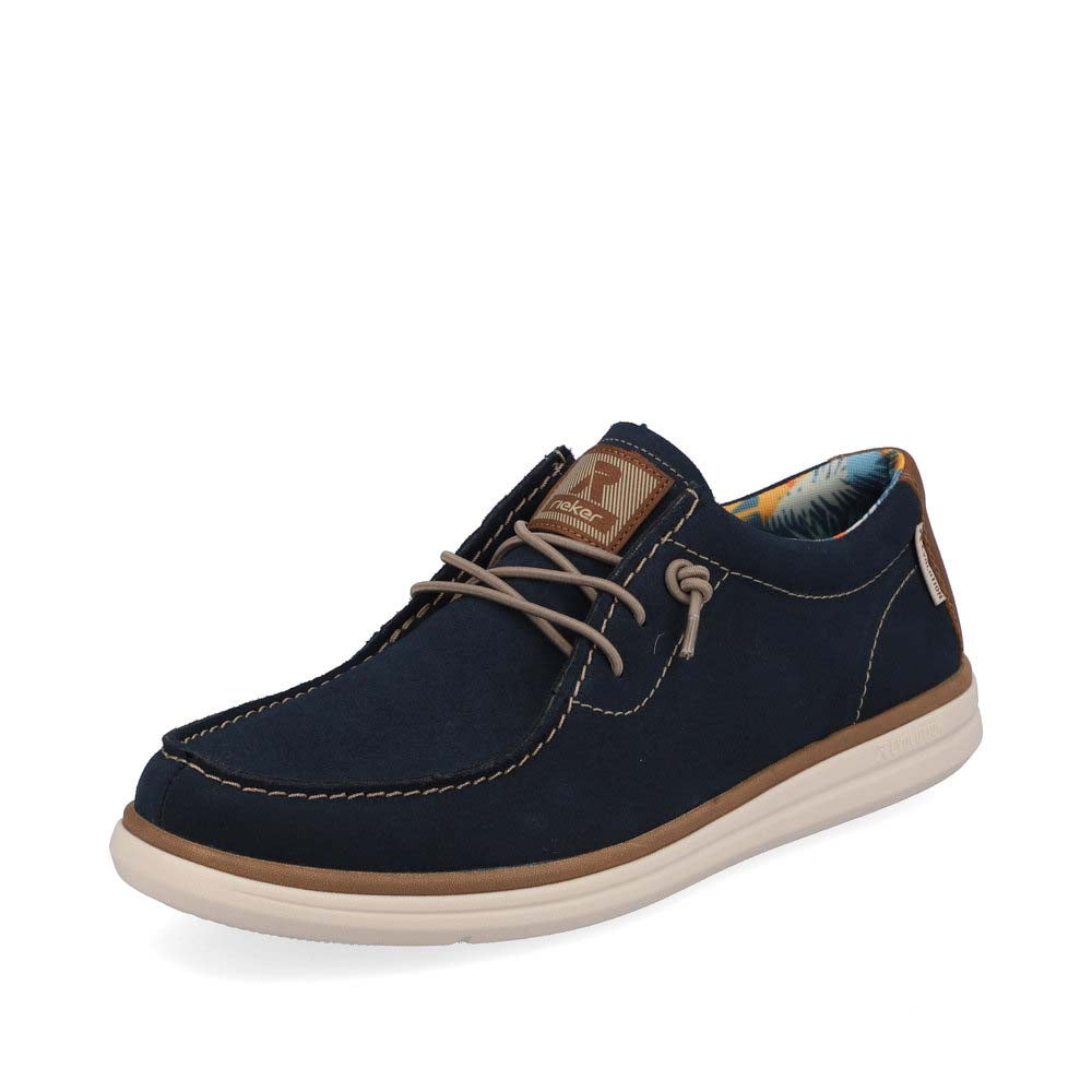 Rieker EVOLUTION Men's shoes | Style U0602 Casual Lace-up - Blue
