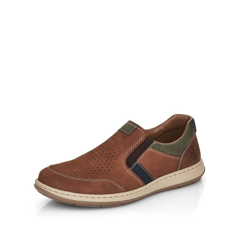 Rieker Men's shoes | Style 17371 Casual Slip-on - Brown