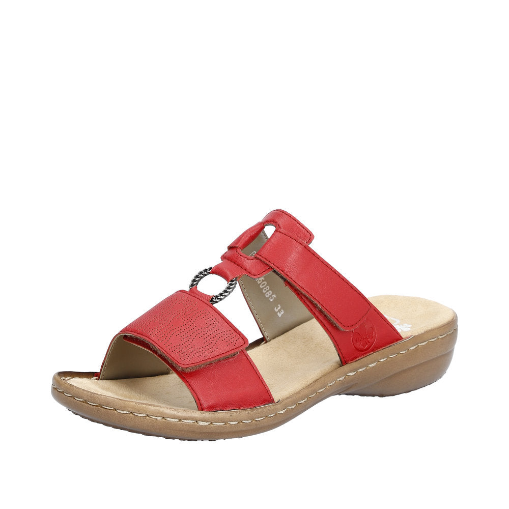 Rieker Women's sandals | Style 60885 Casual Mule - Red