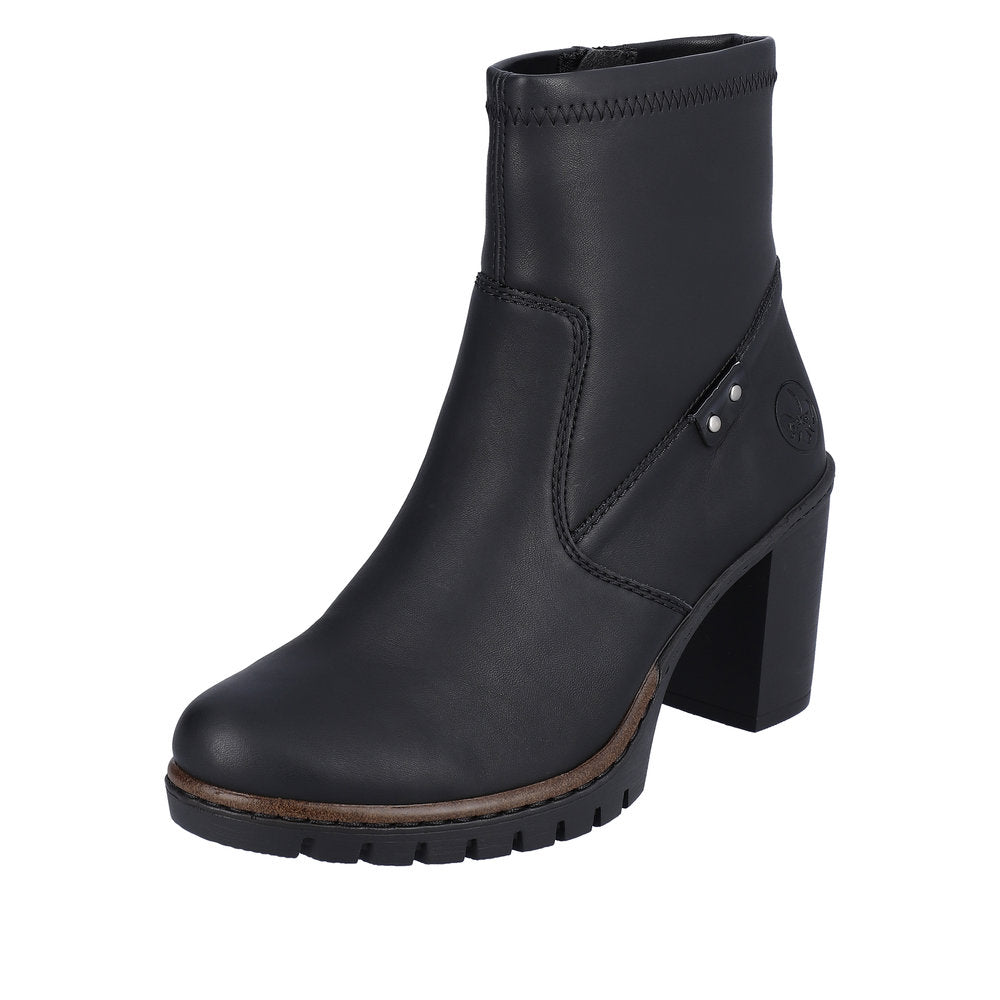 Rieker Synthetic Material Women's short boots| Y2558 Ankle Boots - Black