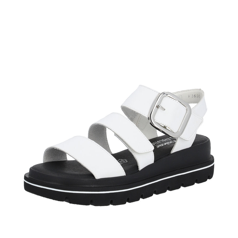 Rieker EVOLUTION Women's sandals | Style W1650 Casual Sandal - White