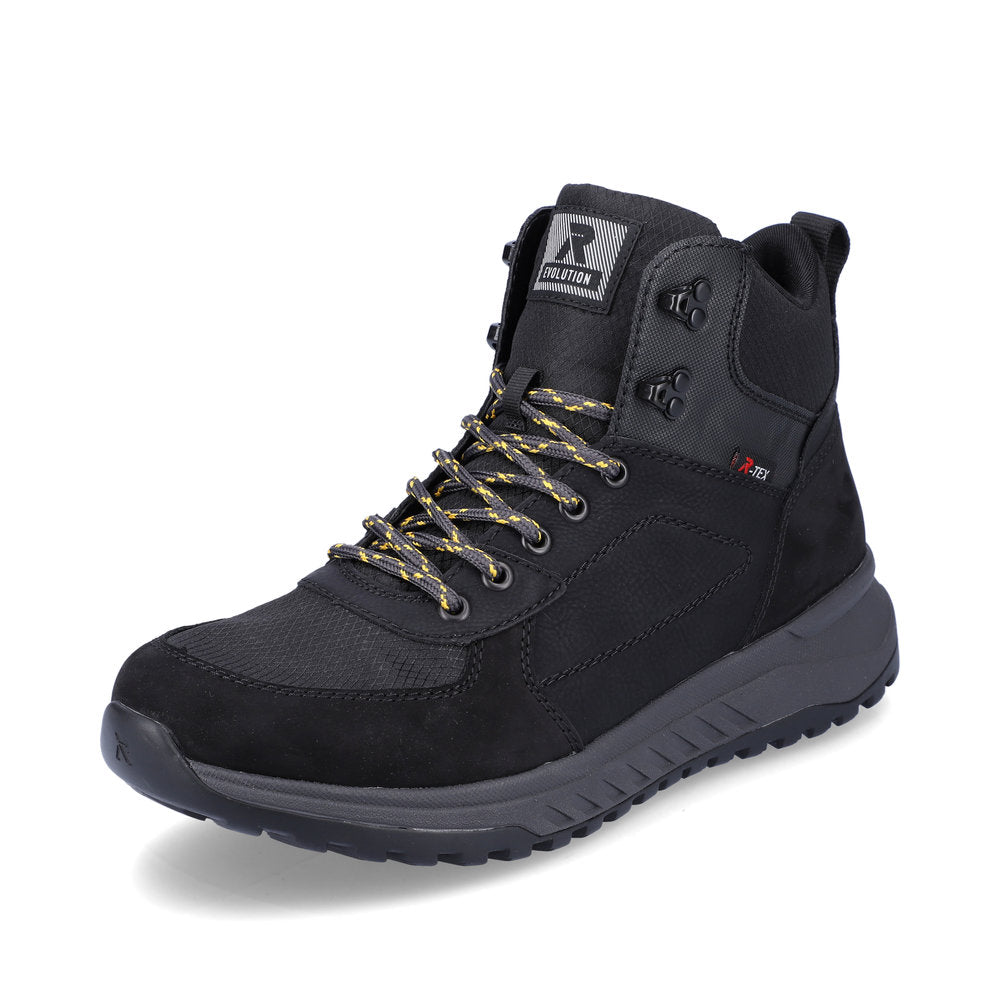 Rieker EVOLUTION Synthetic leather Men's boots | U0170 Ankle Boots - Fiber Grip - Black
