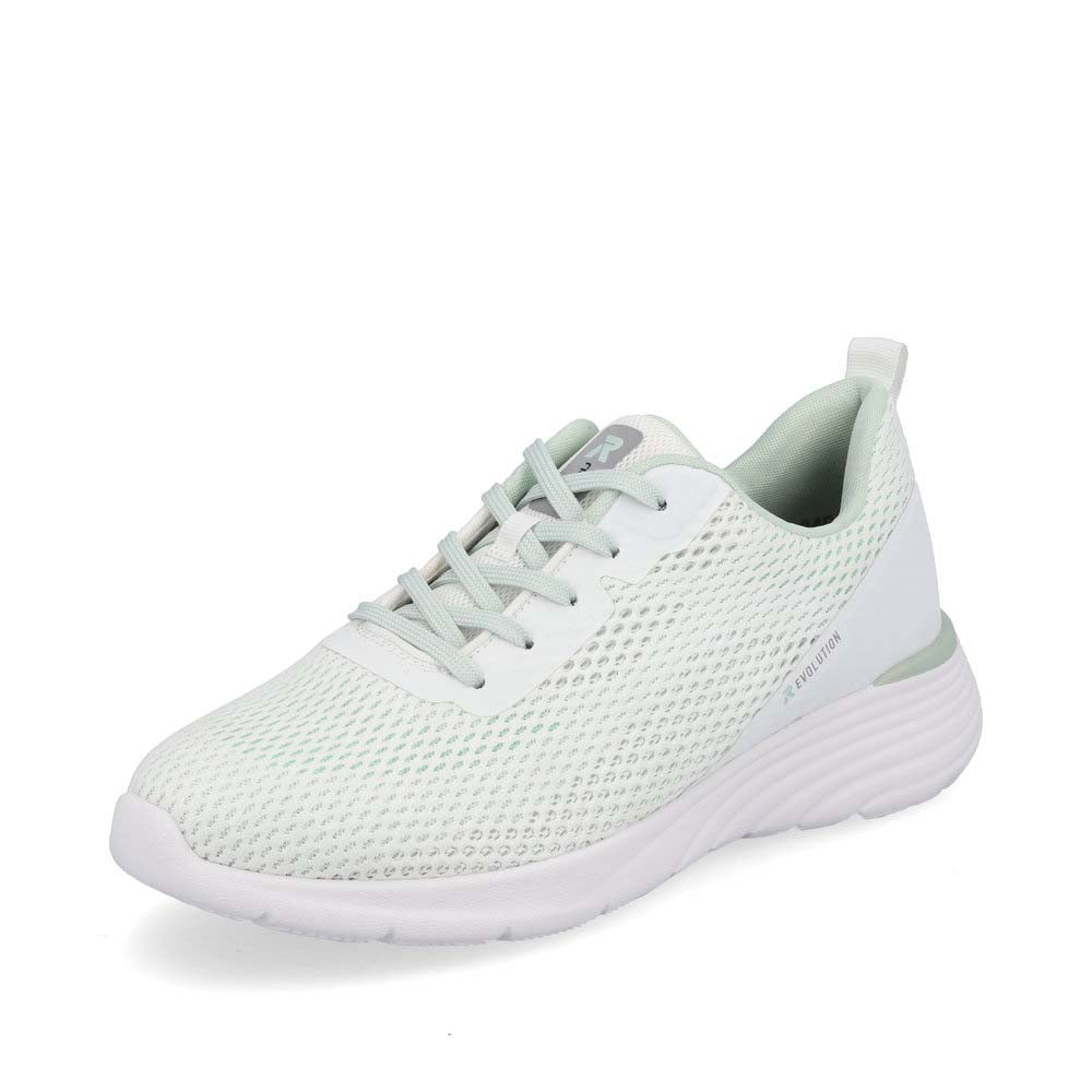 Rieker EVOLUTION Women's shoes | Style W0401 Athletic Lace-up - White
