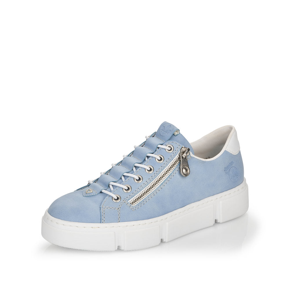 Rieker Women's shoes | Style N5952 Athletic Zipper - Blue